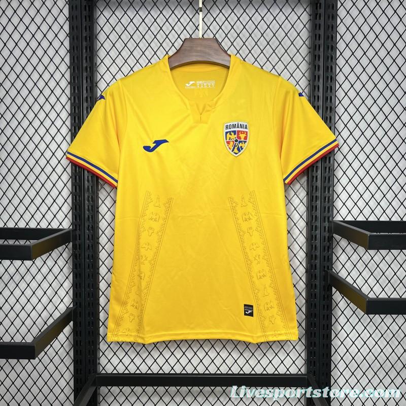 2024 Romania Euro Home Jersey