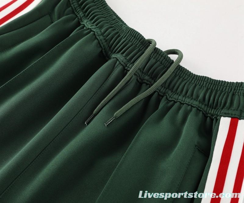 2024 Mexico Green Full Zipper Jacket +Long Pants