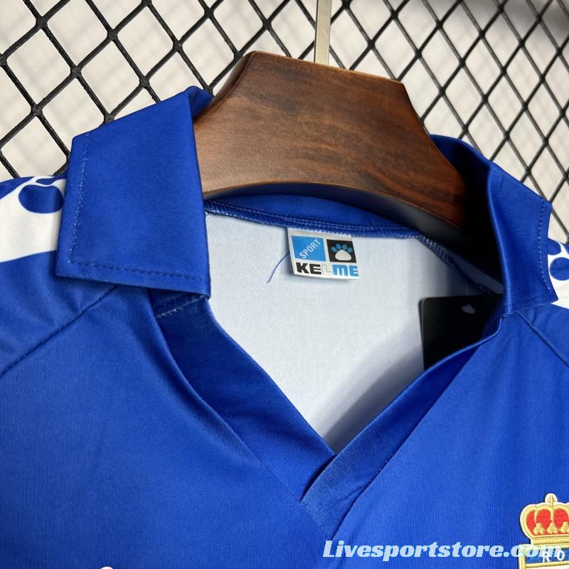 Retro 90/91 Real Oviedo Home Jersey