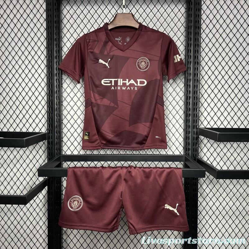 24/25 Kids Manchester City Third Jersey