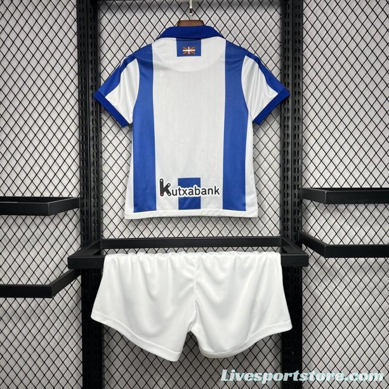 24/25 Real Sociedad Home Kids Kit