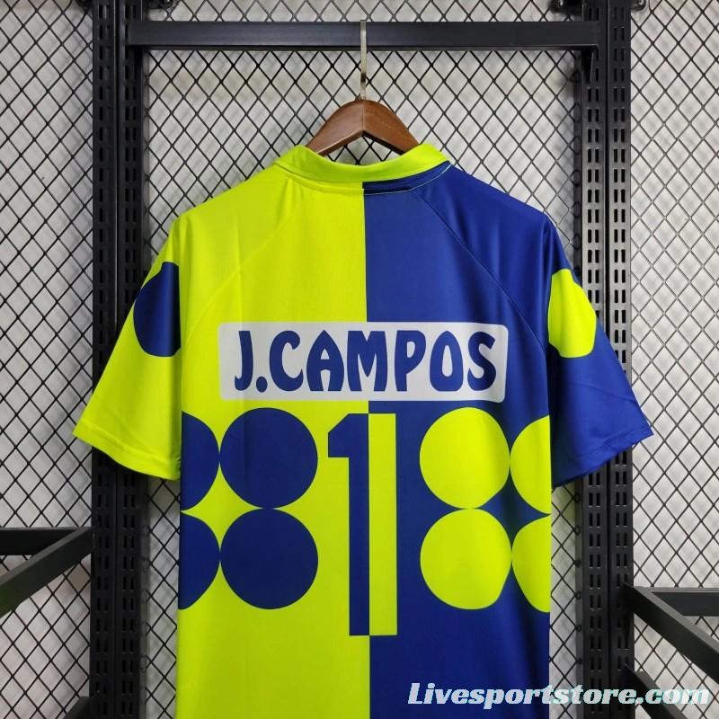 Retro 1998 Mexico Goalkeeper CAMPOS 1 Home Yellow Jersey