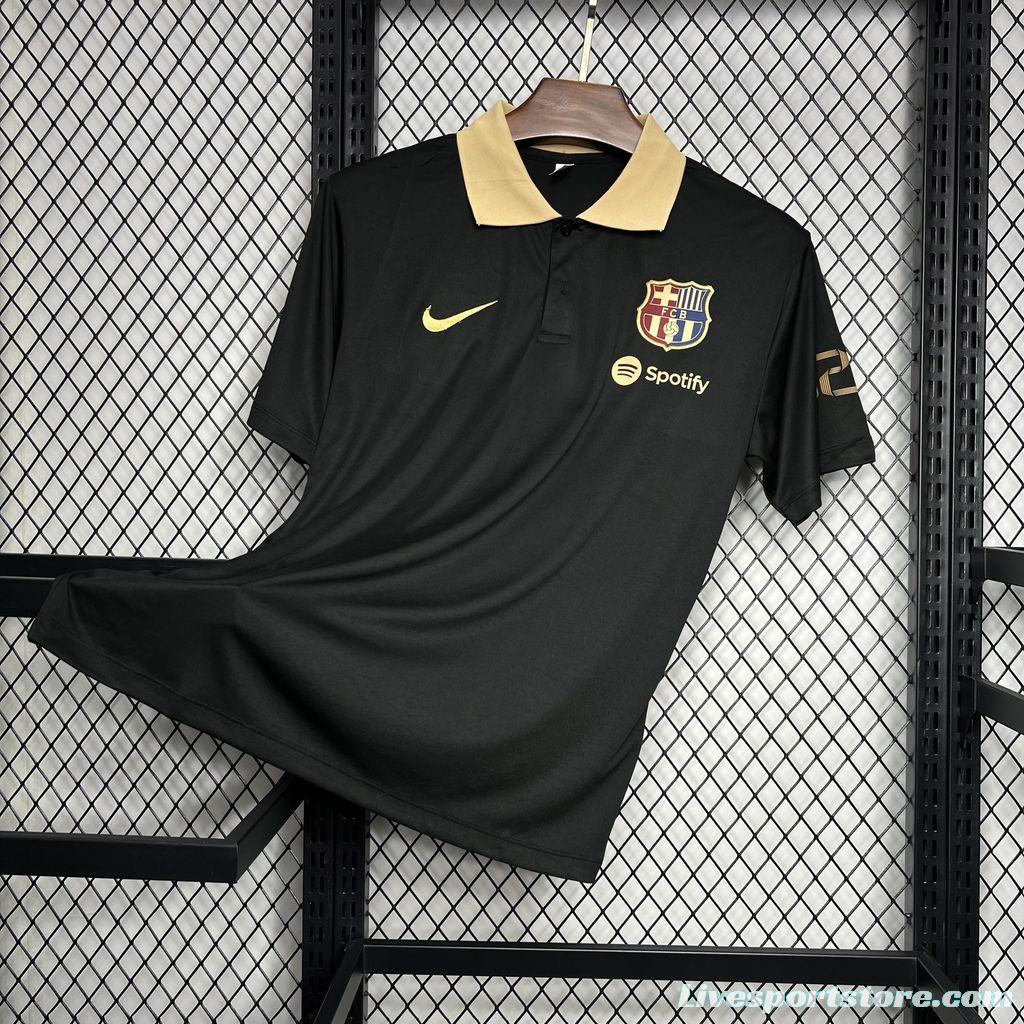 24/25 Barcelona Polo Black Jersey