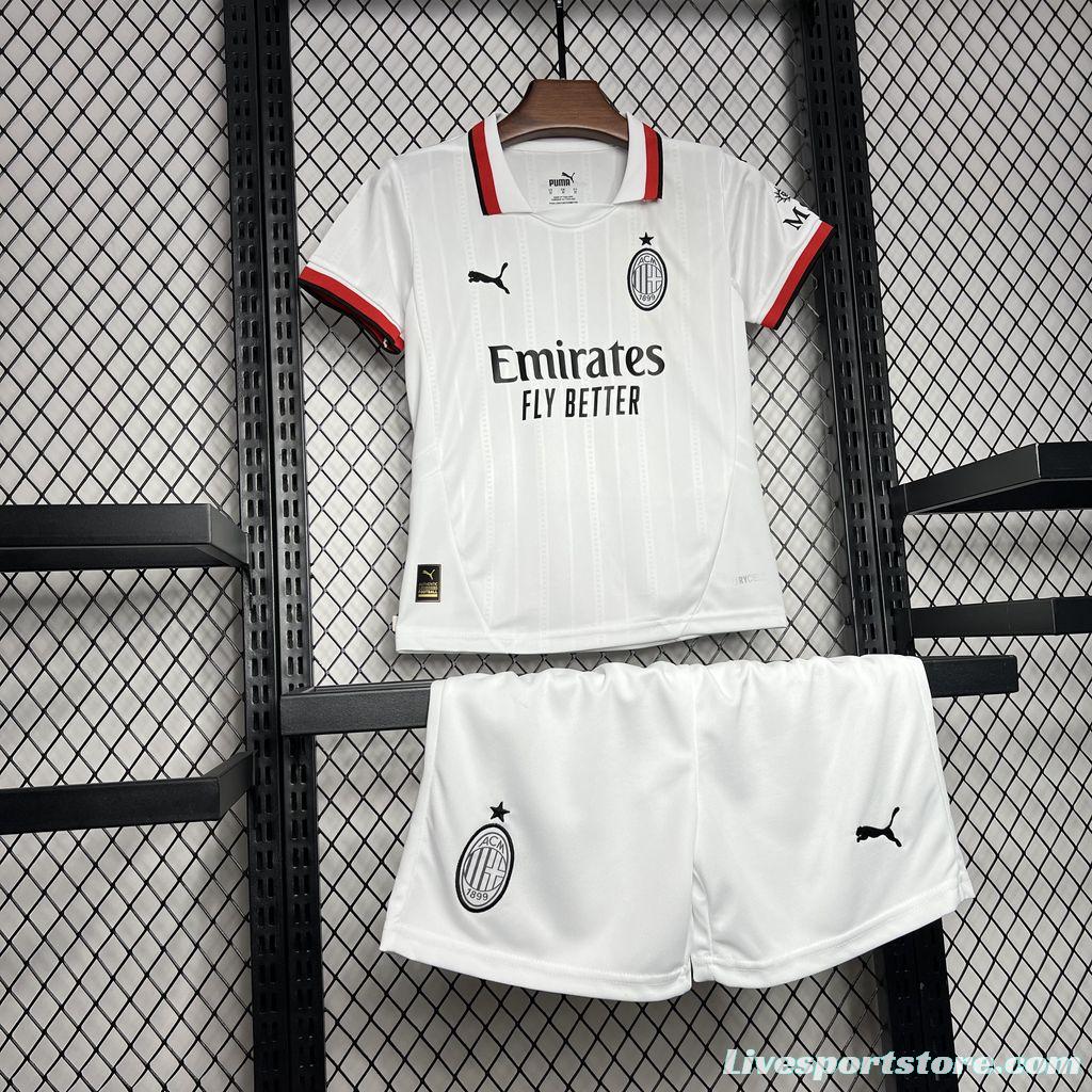 24/25 Kids AC Milan Away Jersey