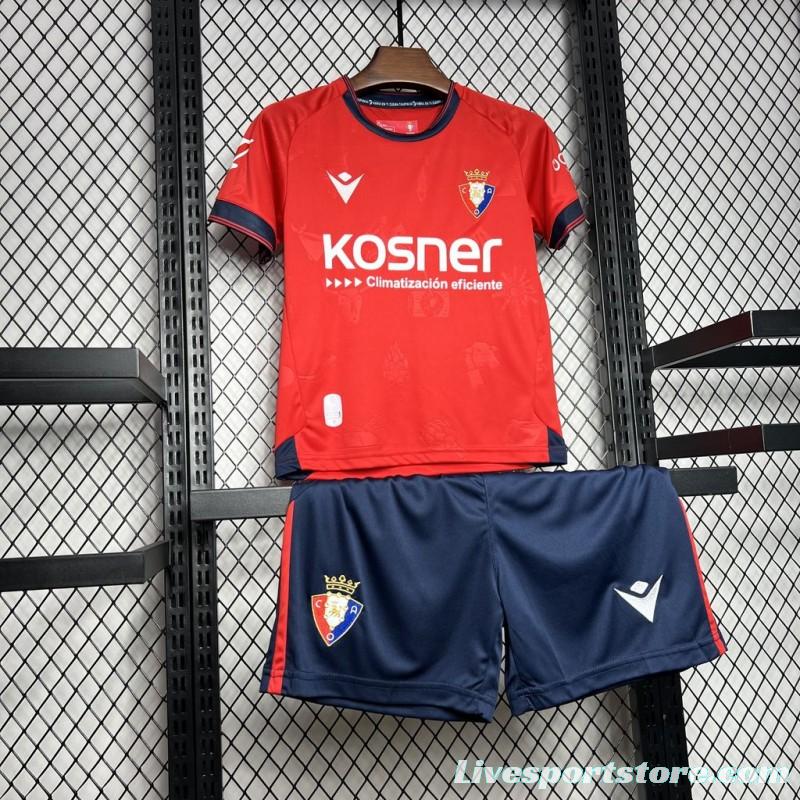 24/25 Kids Osasuna Home Jersey