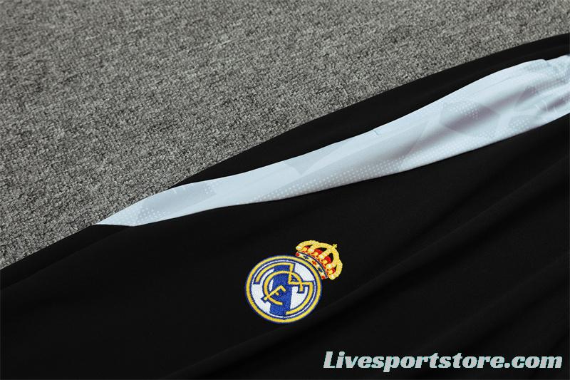 24/25 Real Madrid White Special Half Zipper Jacket+Long Pants