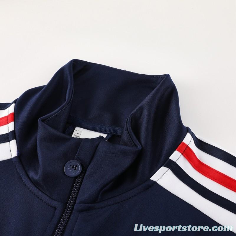 2024 Adidas Blue Full Zipper Jacket +Long Pants