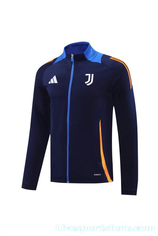 24/25 Juventus Blue Full Zipper Jacket +Long Pants