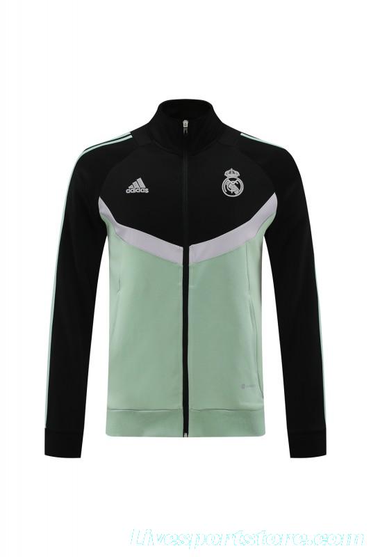 24/25 Real Madrid Green/Black Full Zipper Jacket +Long Pants