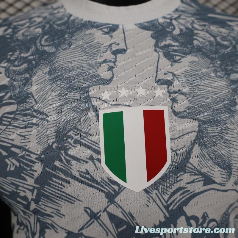 Player Version 2024 Italy Michelangelo White Special Training Jersey