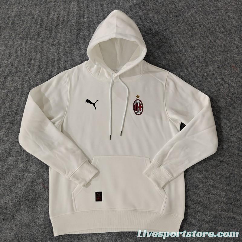 24/25 AC Milan Navy/Red/Black/Beige/Grey Hoodie WIth Black Badge