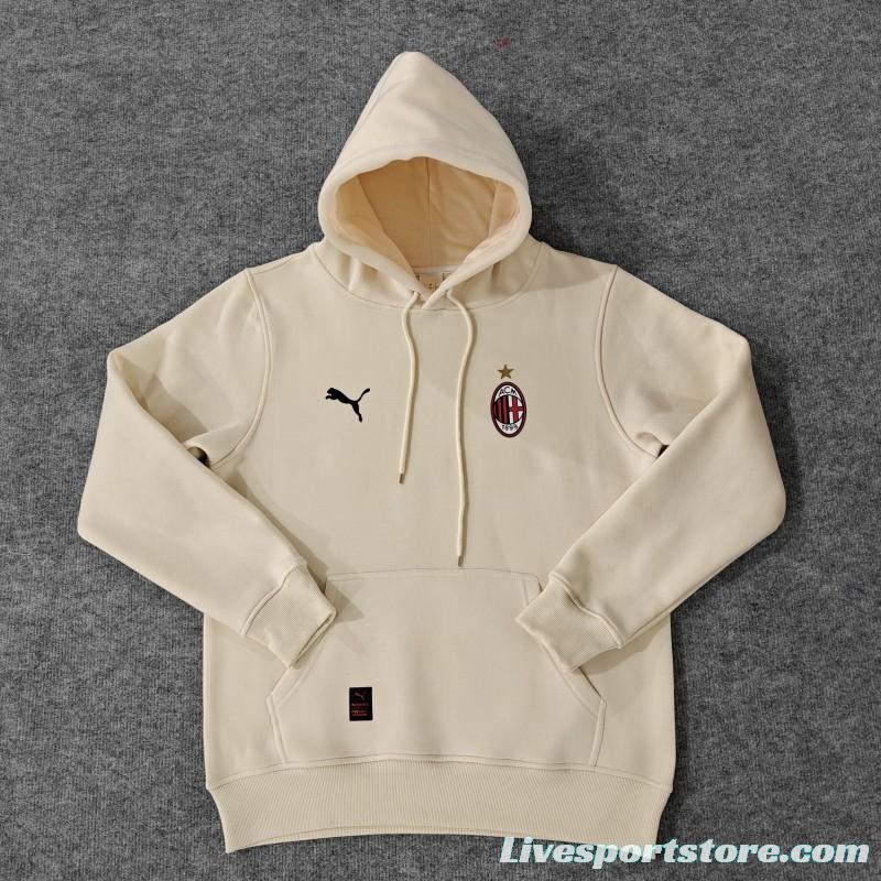 24/25 AC Milan Navy/Red/Black/Beige/Grey Hoodie WIth Black Badge