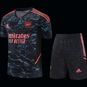 23-24 Arsenal Black Pattern Special Short Sleeve+Shorts