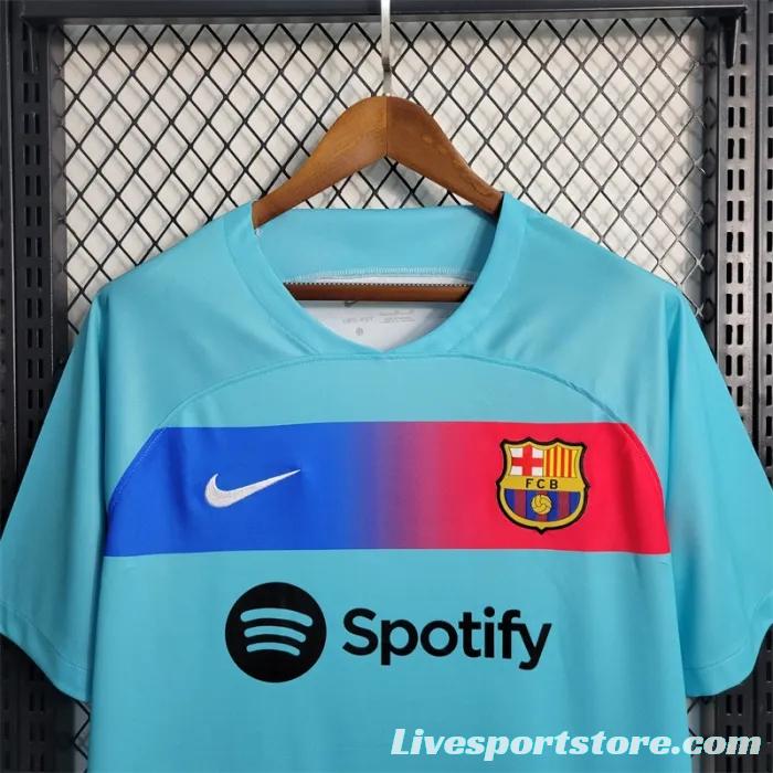 23/24 Barcelona Away Blue Jersey