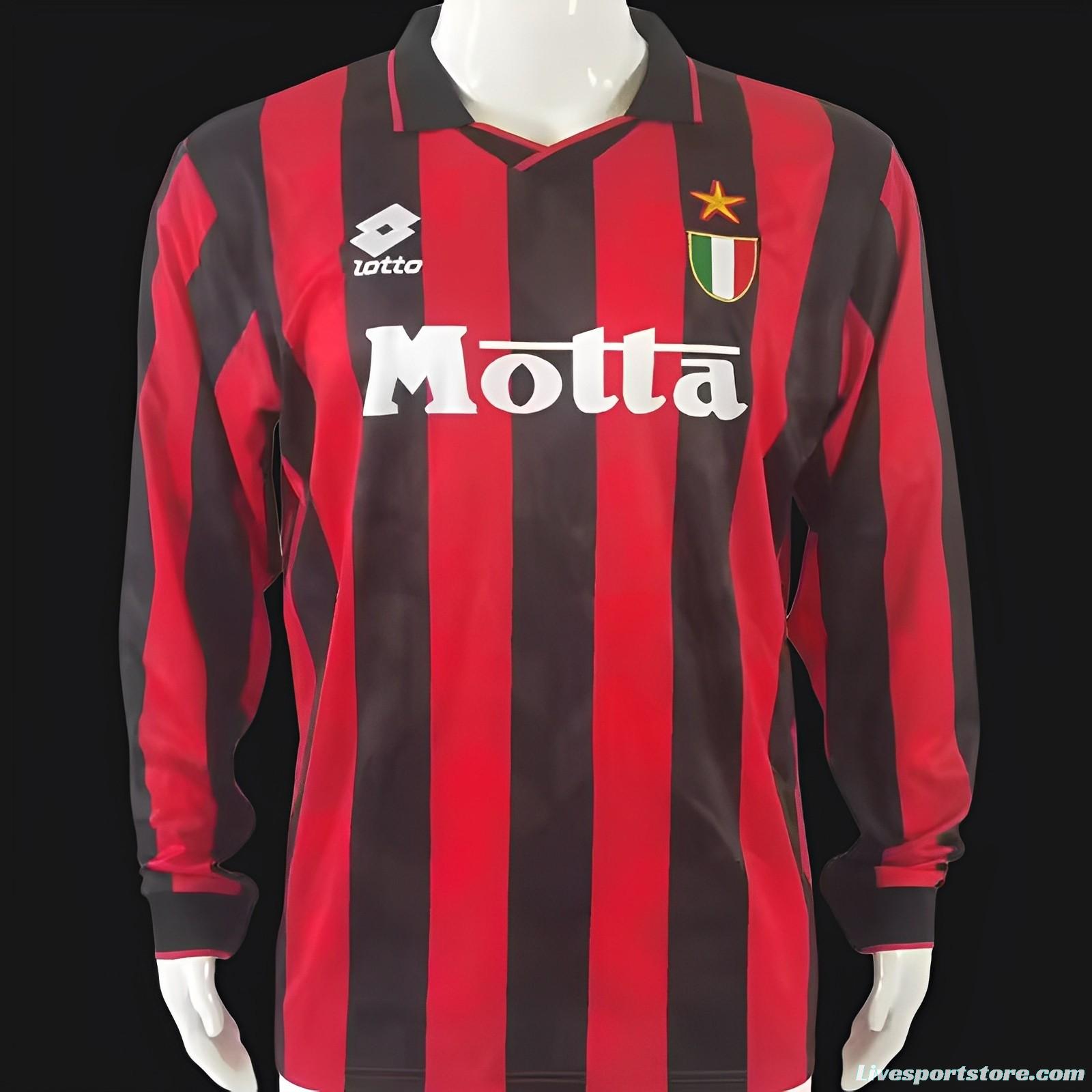 Retro 93/94 AC Home Long Sleeve Jersey