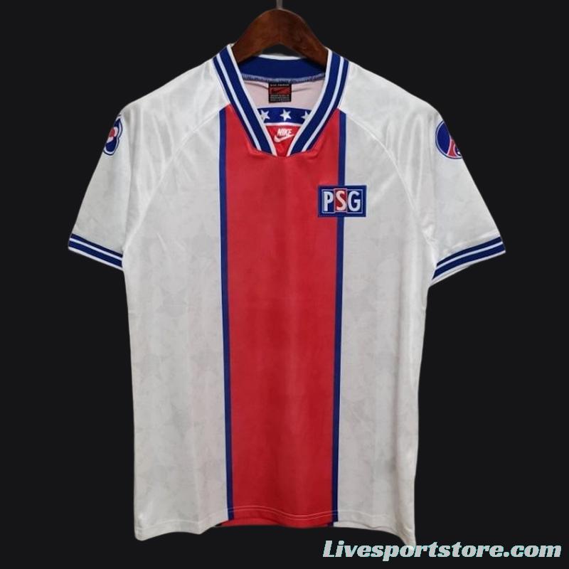 Retro 94/95 PSG White Away Jersey