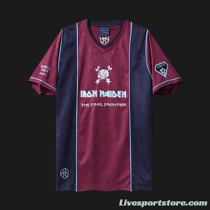 Retro 2011 West Ham United x Iron Maiden Away Jersey