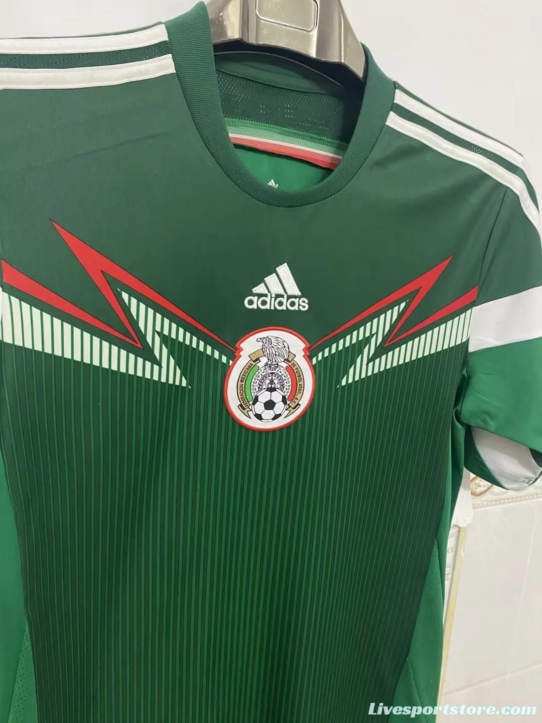 Retro 2014 Mexico Home Jersey