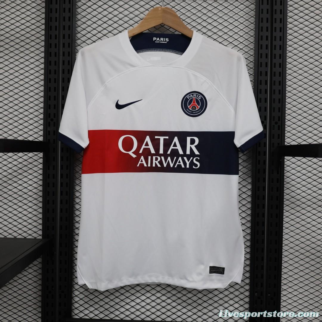 23/24 PSG Away White Jersey