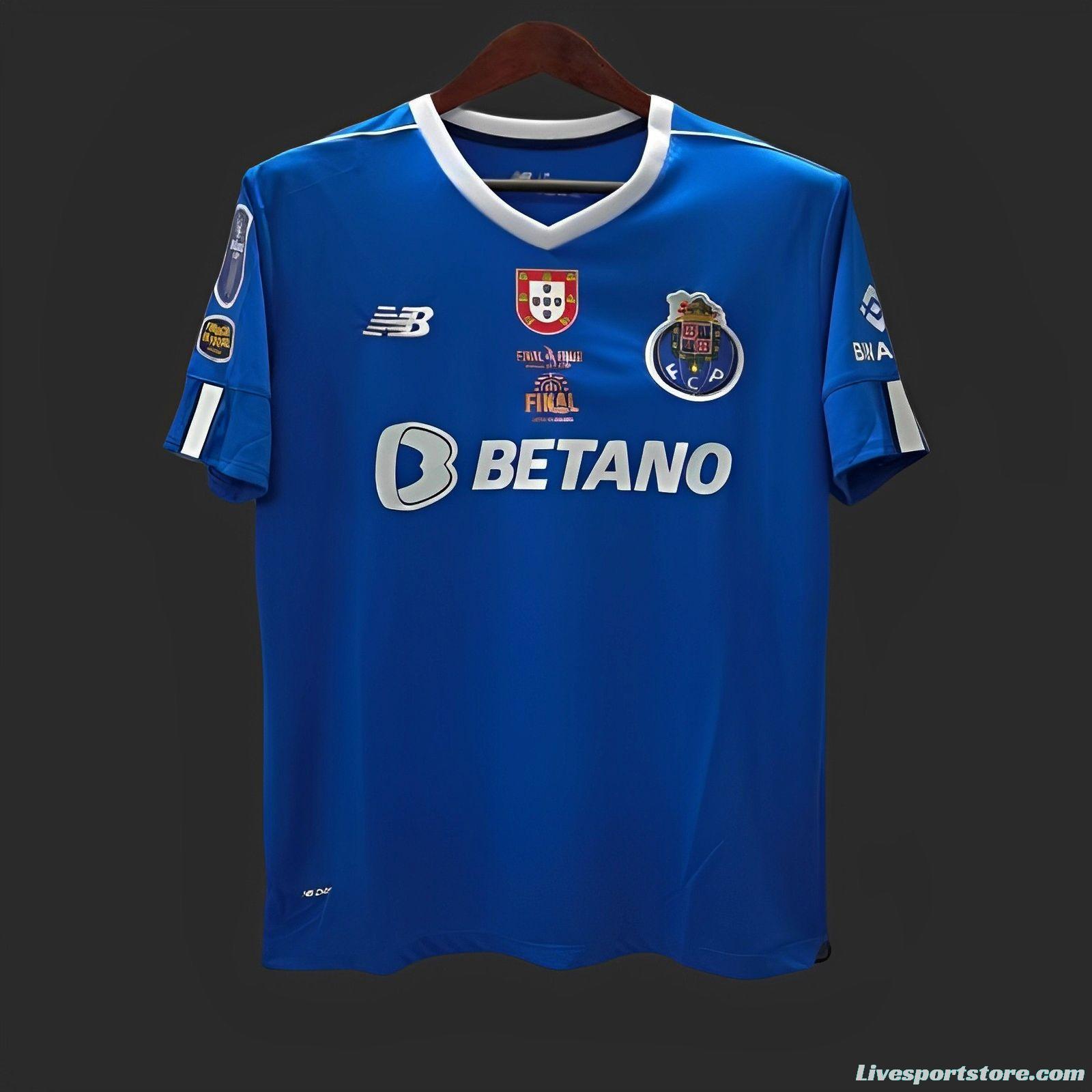 22/23 Porto Home Final Four Allianz Cup Jersey With Full Patch