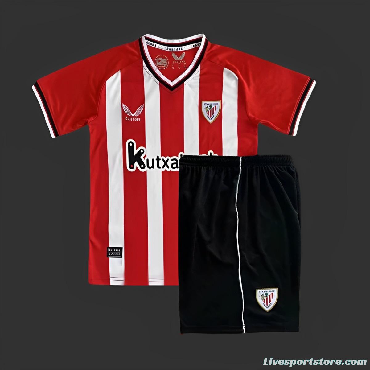 23/24 Kids Athletic Bilbao Home Jersey