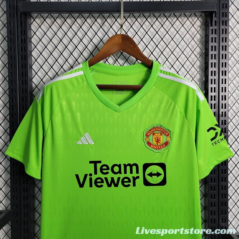 23/24 Manchester Untied Green Goalkeeper Jersey