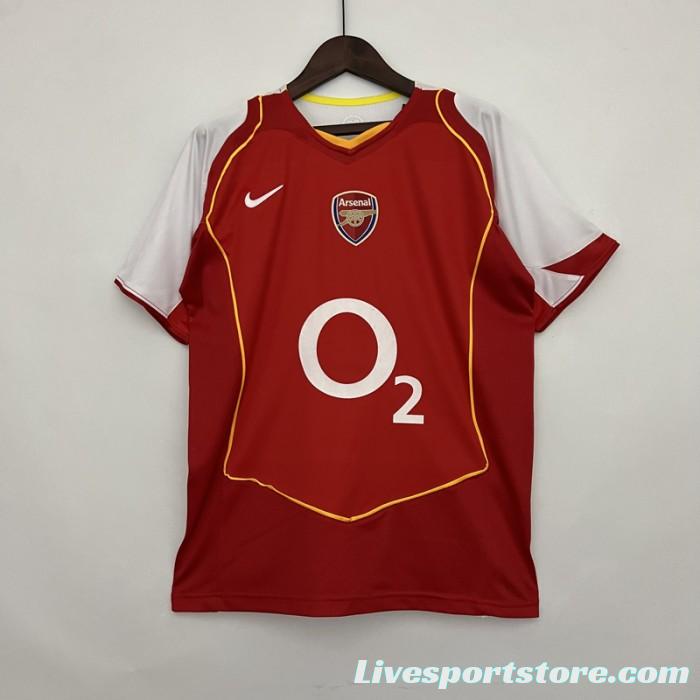 Retro 04/05 Arsenal Home Jersey