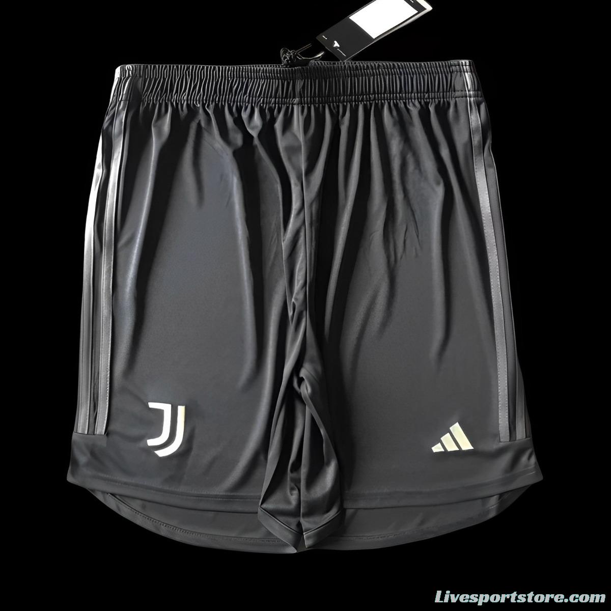 23/24 Juventus Third Black Shorts