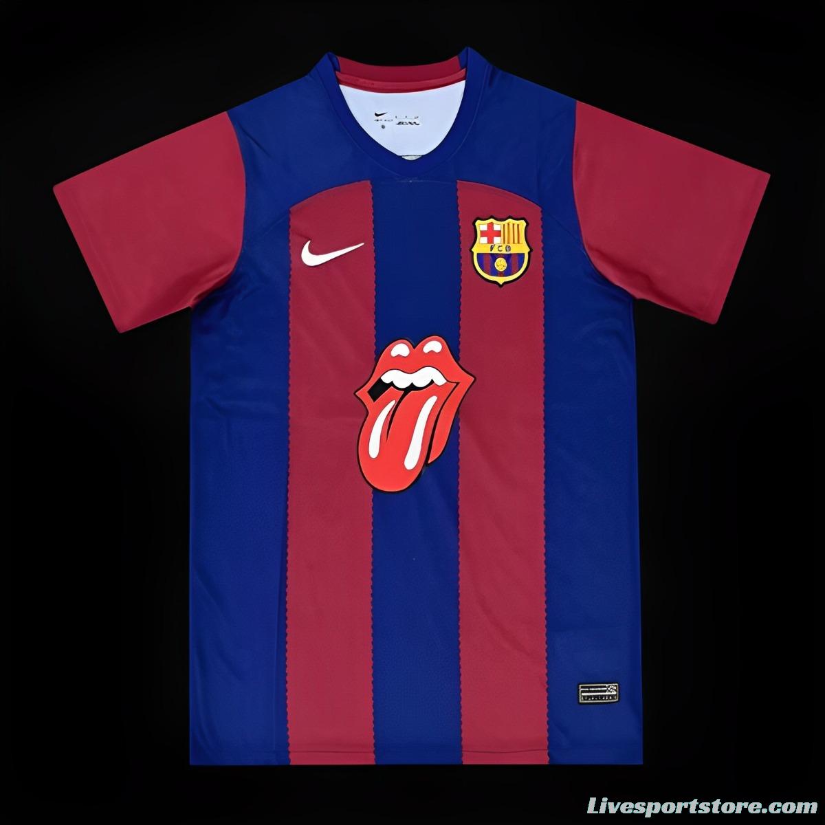 23/24 Barcelona Home Rolling Stones Special Jersey