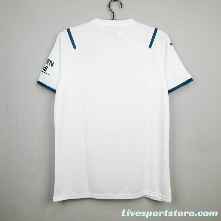 Retro 21/22 Manchester City Away White Jersey