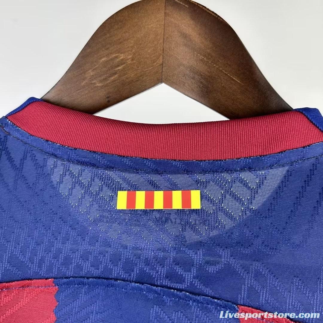 Player Version 23/24 Barcelona Home Rolling Stones Special Jersey