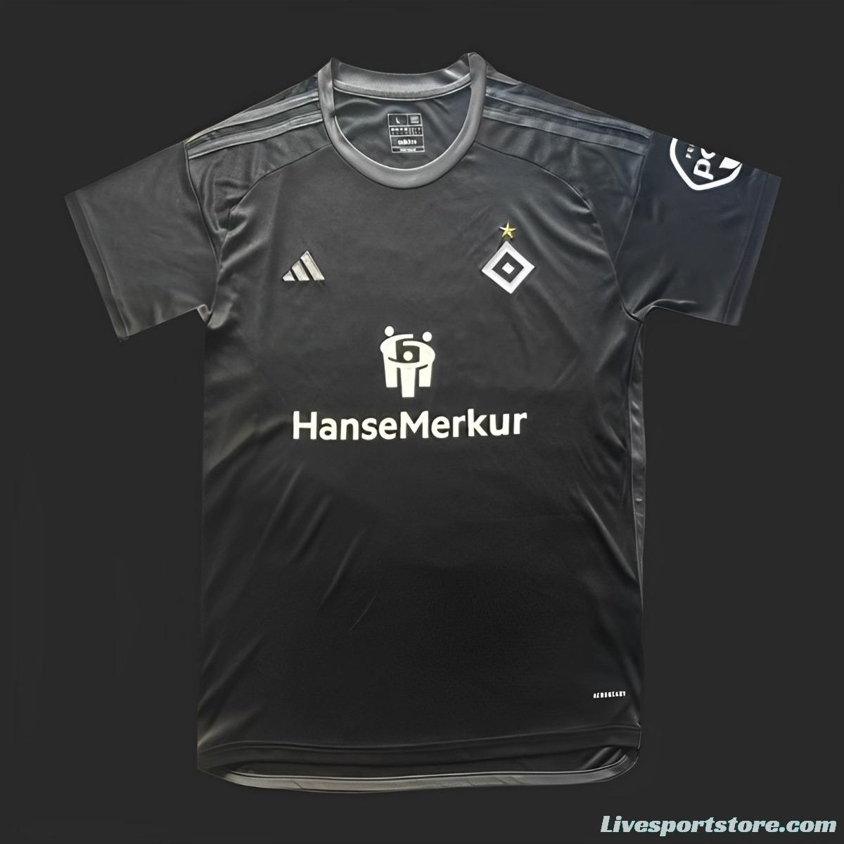 23/24 Hamburger SV Third Black Jersey