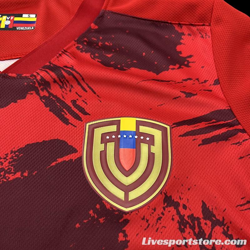 2023 Venezuela Home Red  Jersey