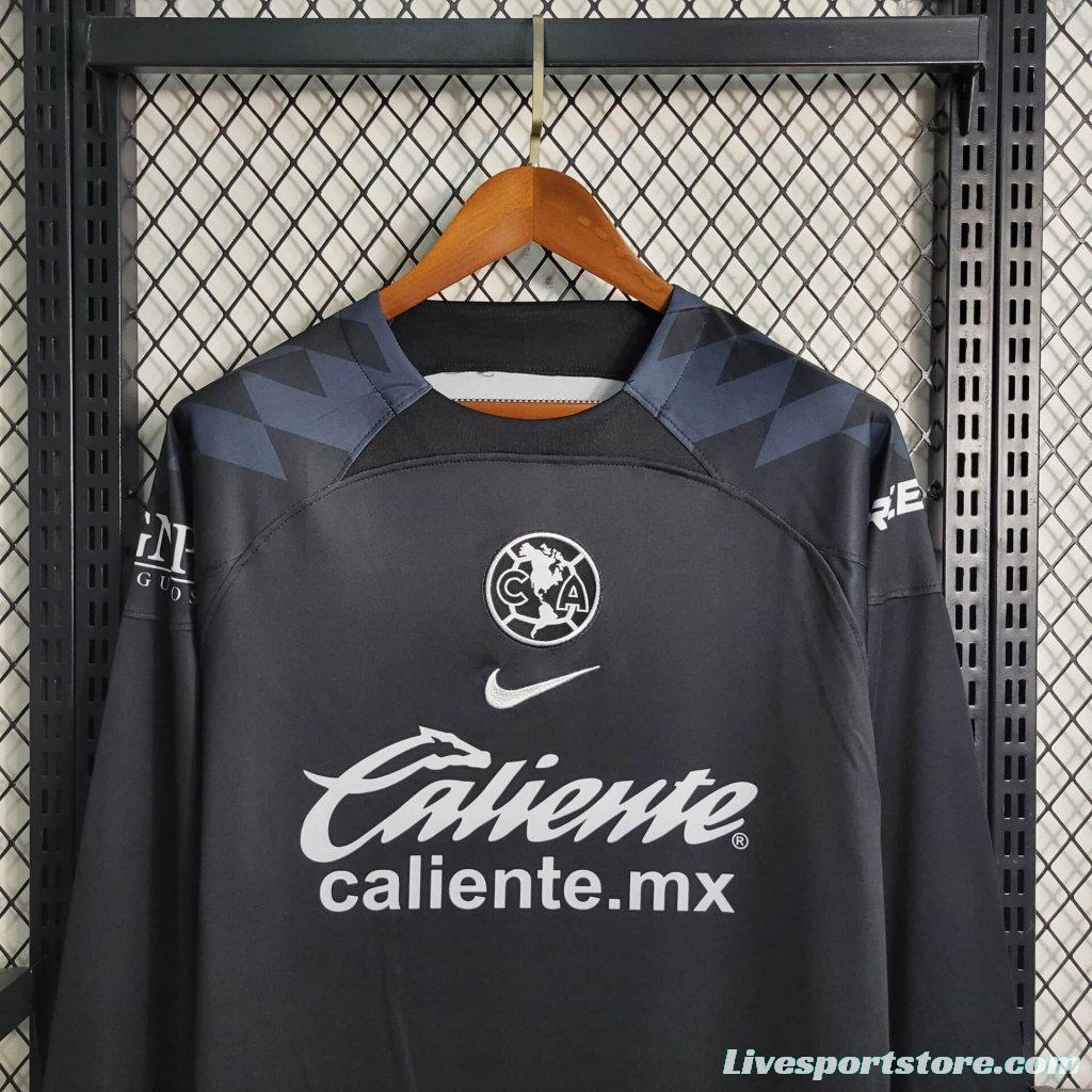 23/24 Club America Black Long Sleeve Goalkeeper Jersey