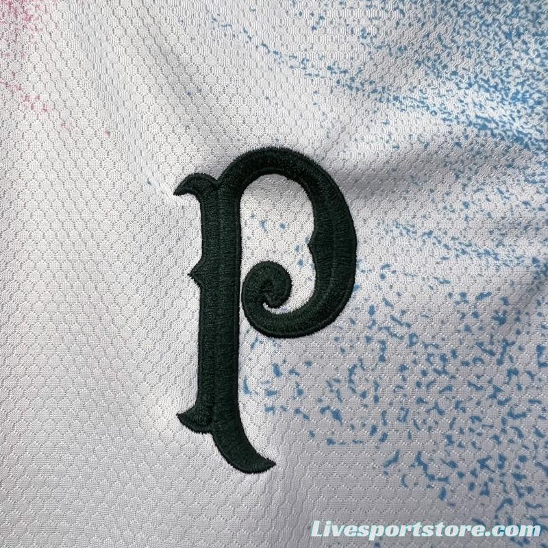 23/24 Palmeiras Cancer Awareness Goalkeeper White Jersey