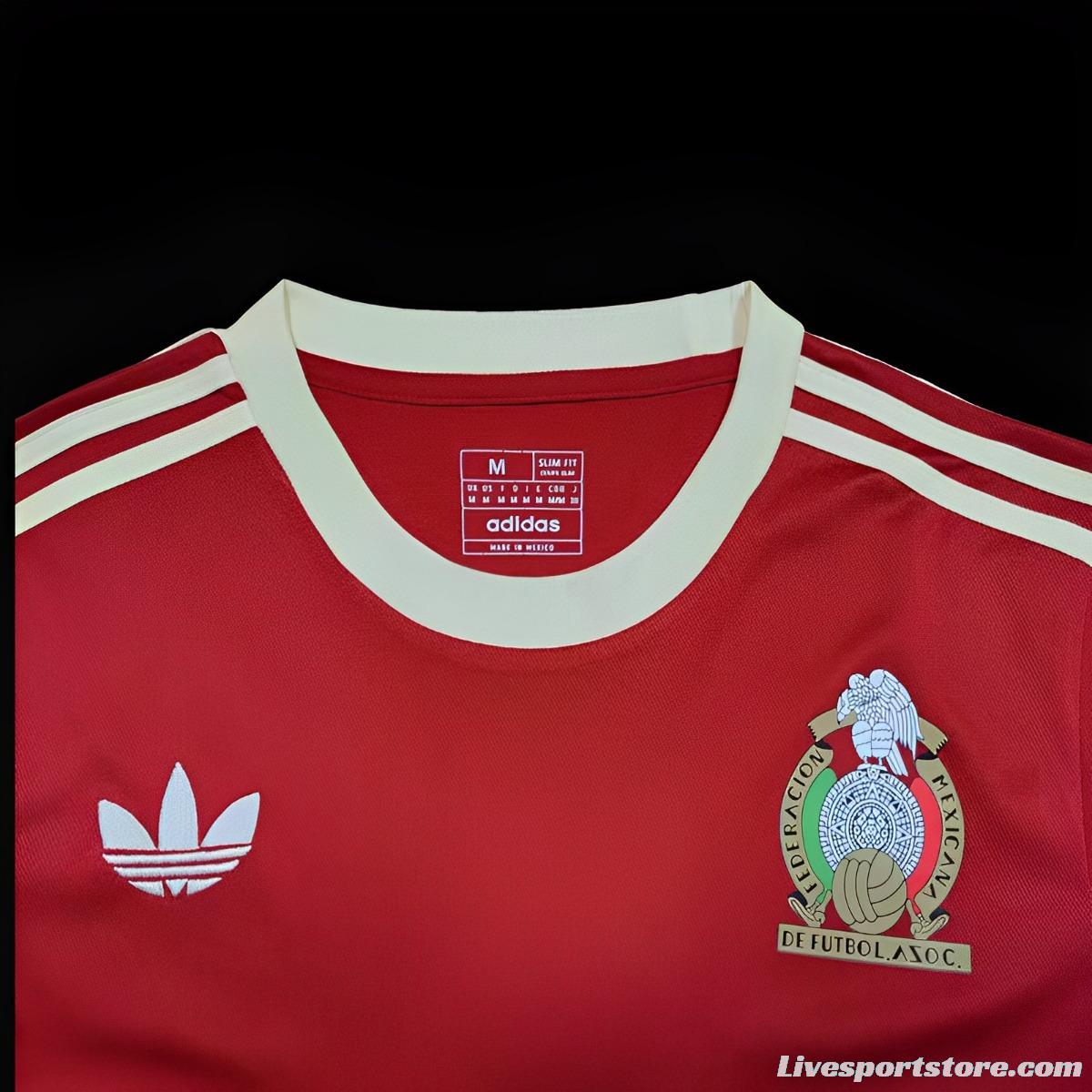 2023 Mexico Adicolor  Burgundy Jersey