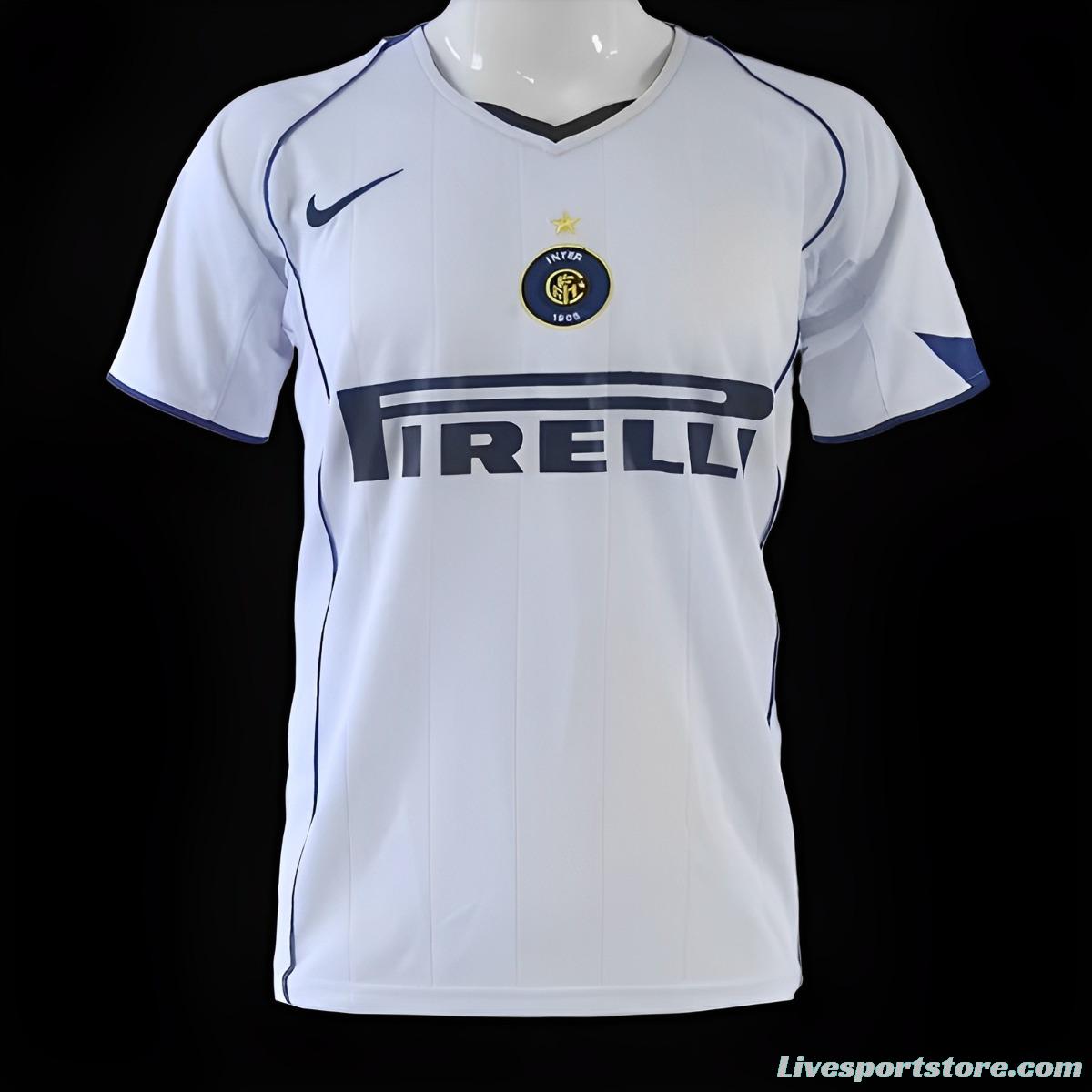 Retro 04/05 Inter Milan Away White Jersey