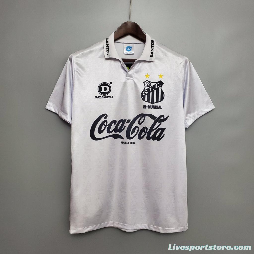 Retro 93/94 Santos Home Jersey