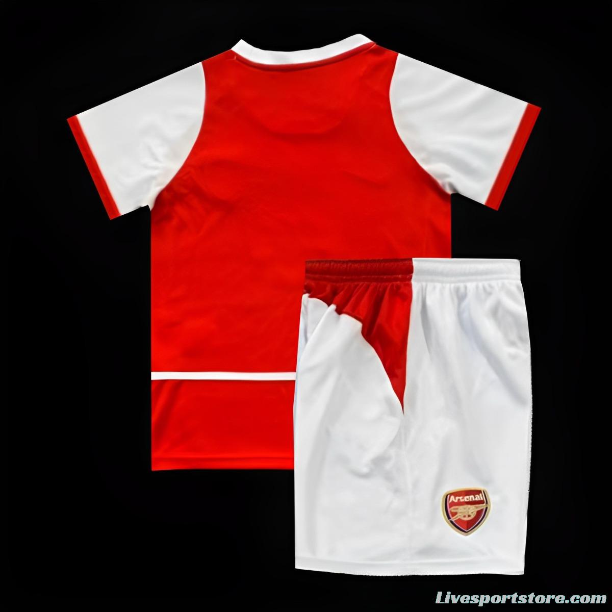 Retro Kids 02/04 Arsenal Home Jersey