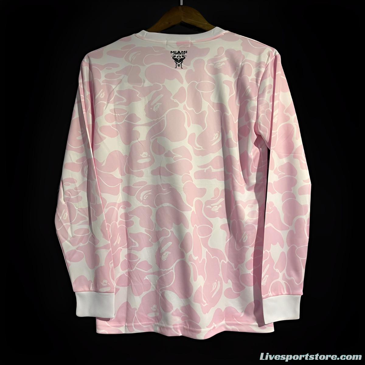 23/24 Inter Miami XBape Pink Special Long Sleeve Jersey