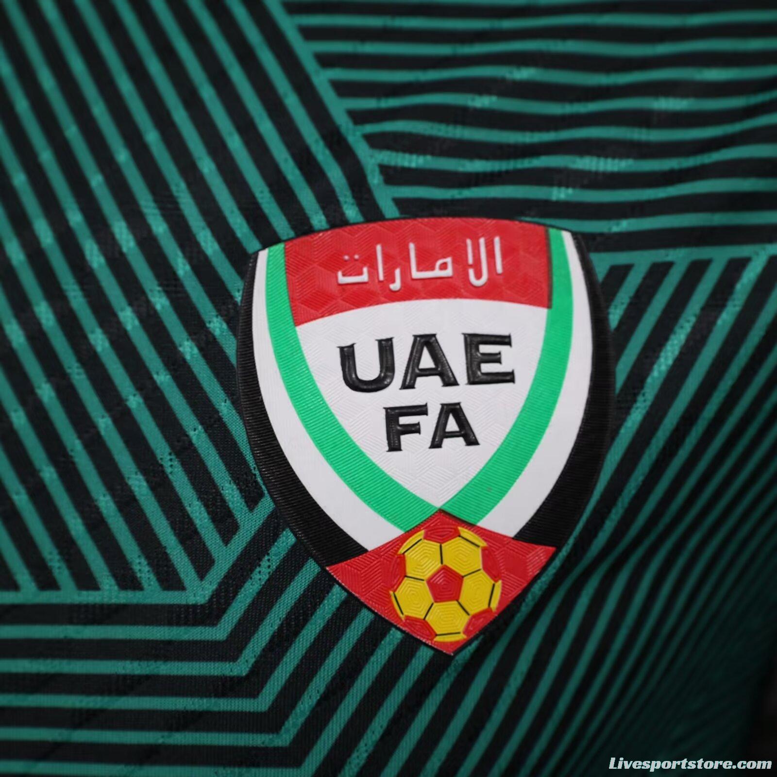 Player Version 2024 United Arab Emirates Away Green Jersey