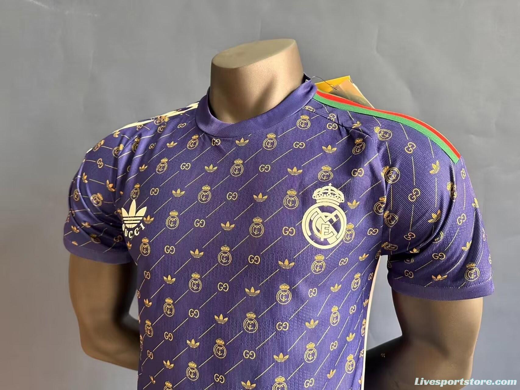 Player Version 24/25 Real Madrid x GUCCI Purple Special Jersey