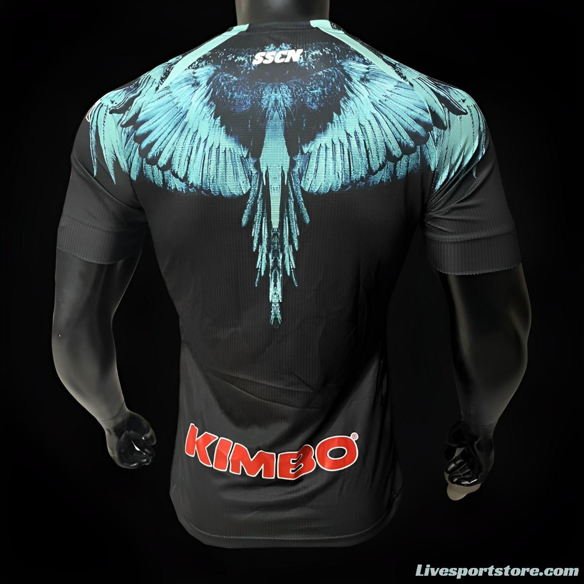 Player Version 20/21 Kappa X Marcelo Burlon Napoli Black Jersey