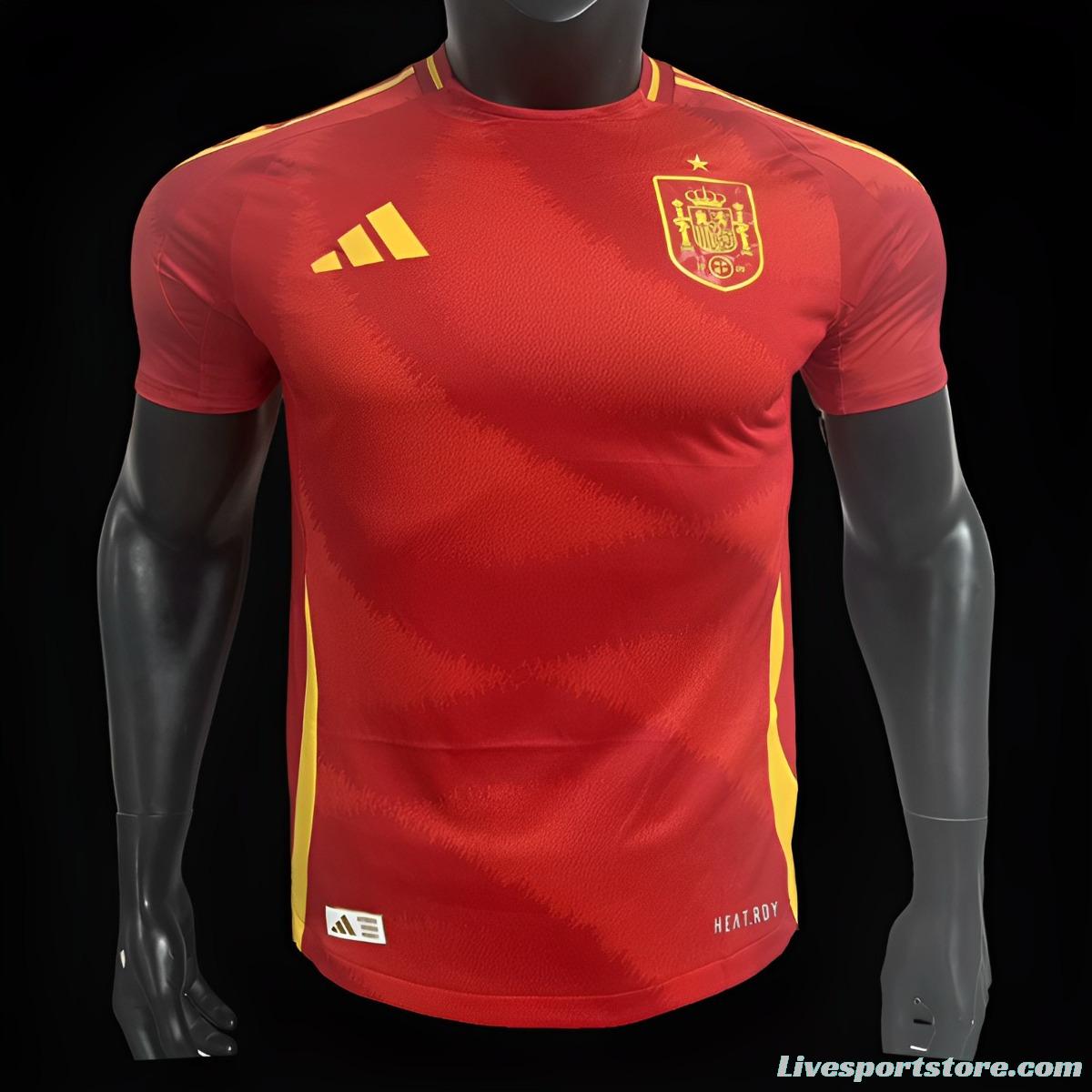 Player Version 2024 Spain Home Jersey