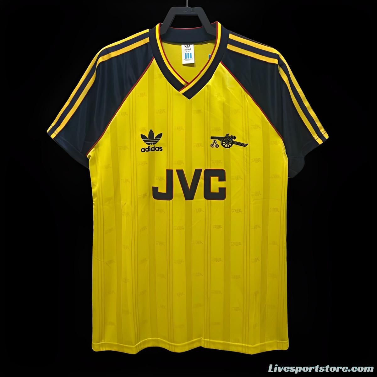 Retro 88/90 Arsenal Away Yellow Jersey