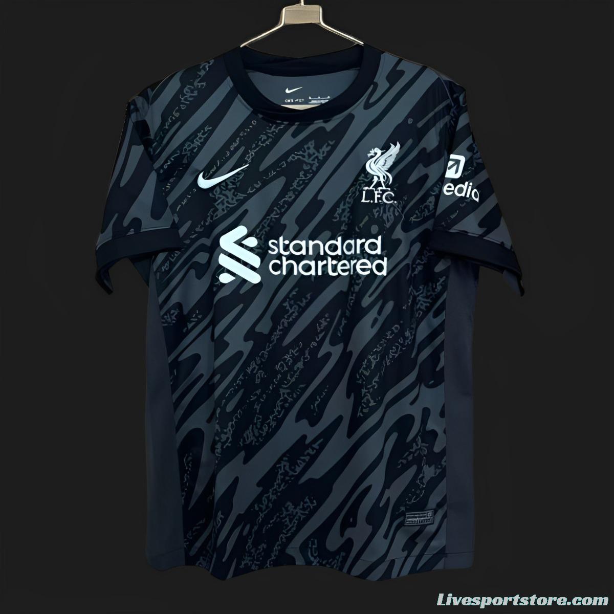 24/25 Liverpool Black Goalkeeper Jersey