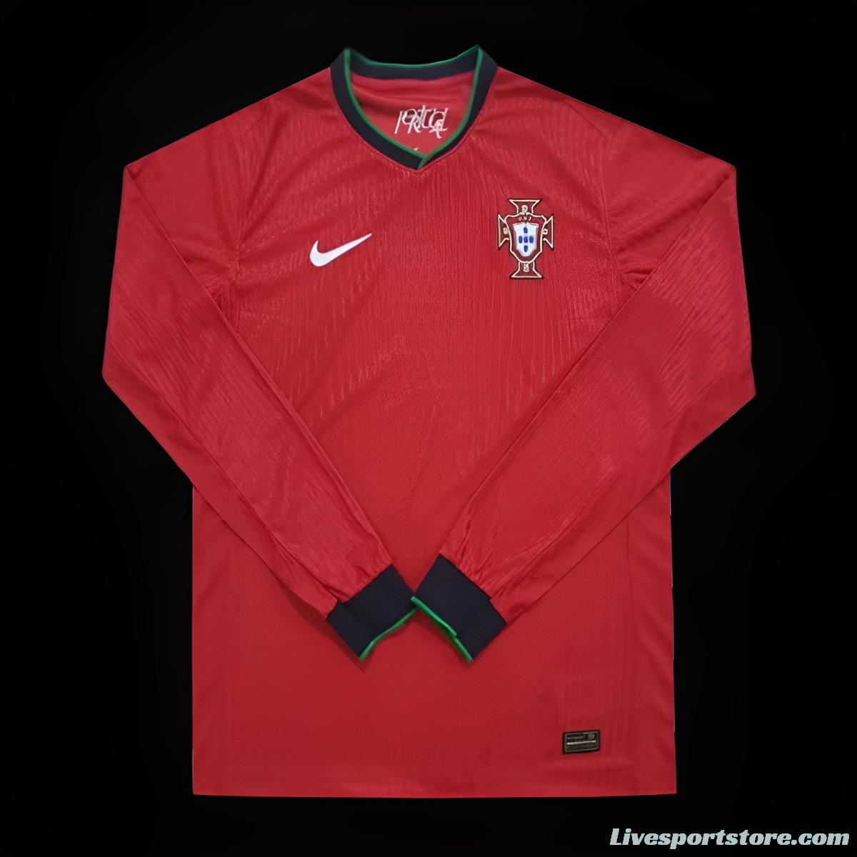 2024 Portugal Home Long Sleeve Jersey