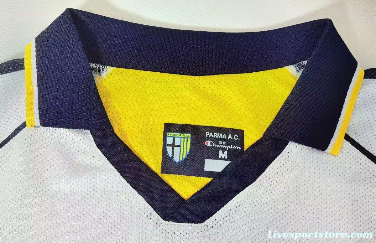 Retro 03/04 Parma Away White Jersey