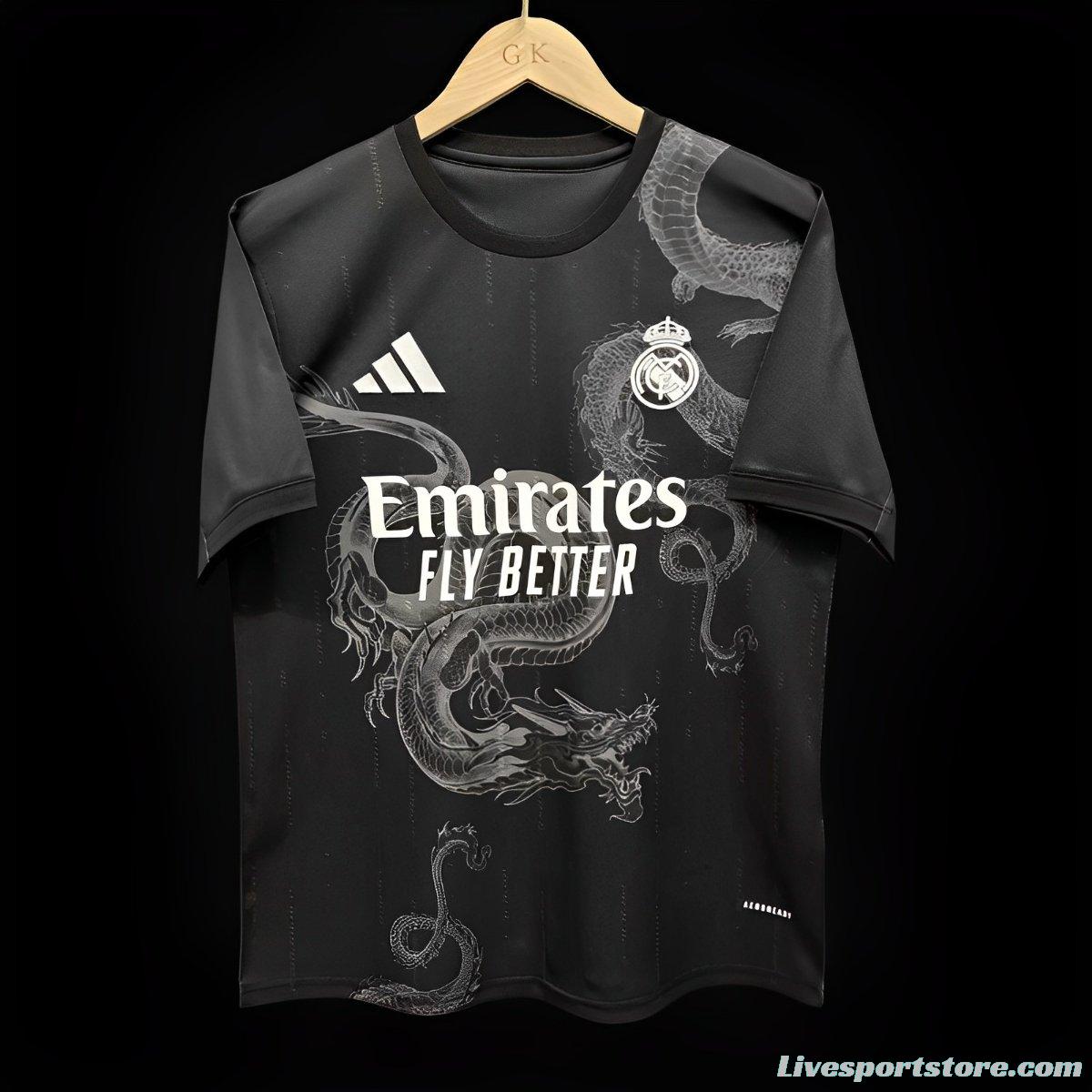 23/24 Real Madrid Black Dragon Jersey