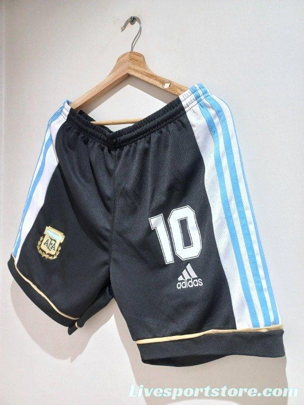 Retro 1998 Argentina Home Shorts